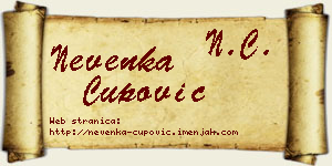 Nevenka Čupović vizit kartica